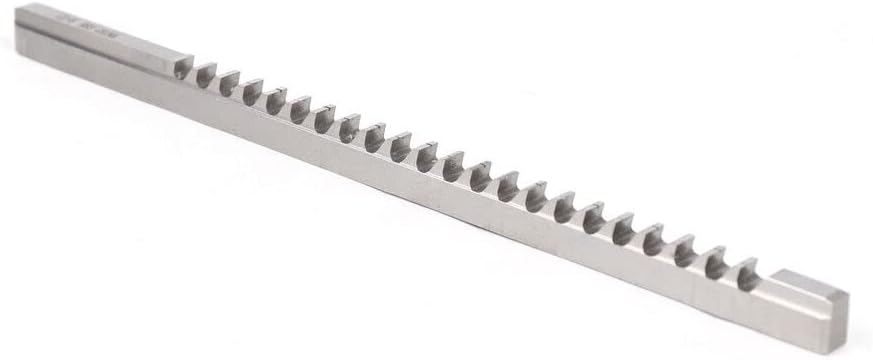 HSS Metric Keyway Broach Set, 22pcs Keyway Broach Collared Bushing Shim Set Metric Size Metal Processing Tool 4/5/6/8mm