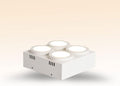Chandelier 4 Way Led Ceiling Spotlight Indoor Surface Mounted Downlight Kitchen Island Square Plate Light Fixture Living Room Dining(White-4000k)