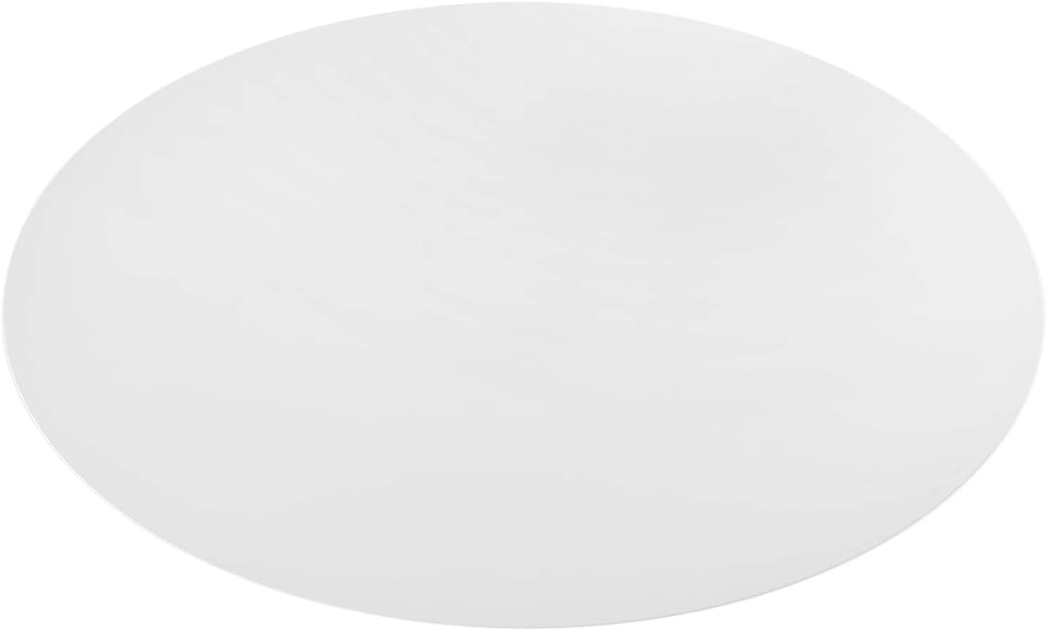 Modway Lippa 78' Oval-Shaped Mid-Century Modern Dining Table with White Wood Top and Black Base