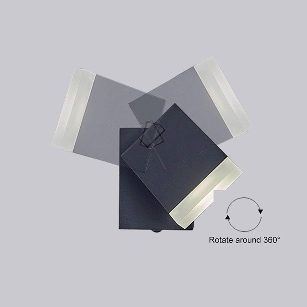 Wall Sconces, Modern 5w LED Wall Sconce Rotatable Flush Mount Wall Lamp, Aluminum Wall Spotlights Indoor Wall Lamps Compatible with Bedroom Bedside Corridor Loft Warm White Lighting Fixtures LILIHAOHA