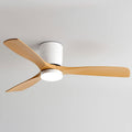 Dimmable Smart Ceiling Fan with Lights Imitation Wood Hardware Ceiling Fan Light LED with Remote 42 Inch Living Room Ceiling Fan Modern Outdoor for Patios Ceiling Fan with Lights