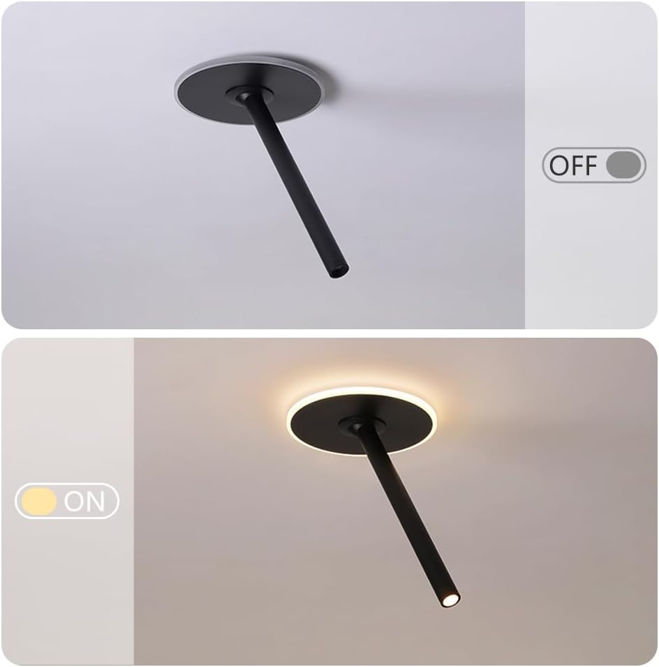 11W LED Adjustable Ceiling Spotlight Indoor Accent Lamp Moun Downlight Aluminum with 360° Pivoting Spot Light for Living Room Artwork Picture 3000K