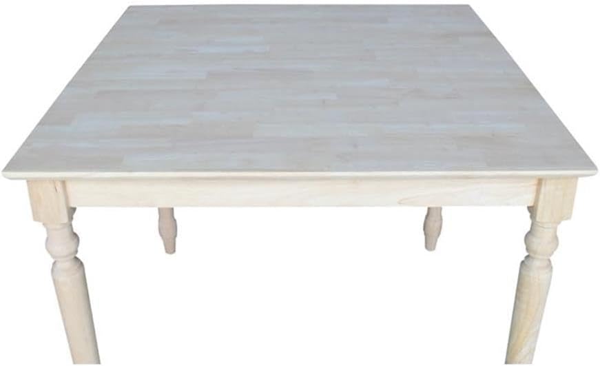 International Concepts Solid Wood Top Dining Table in Natural