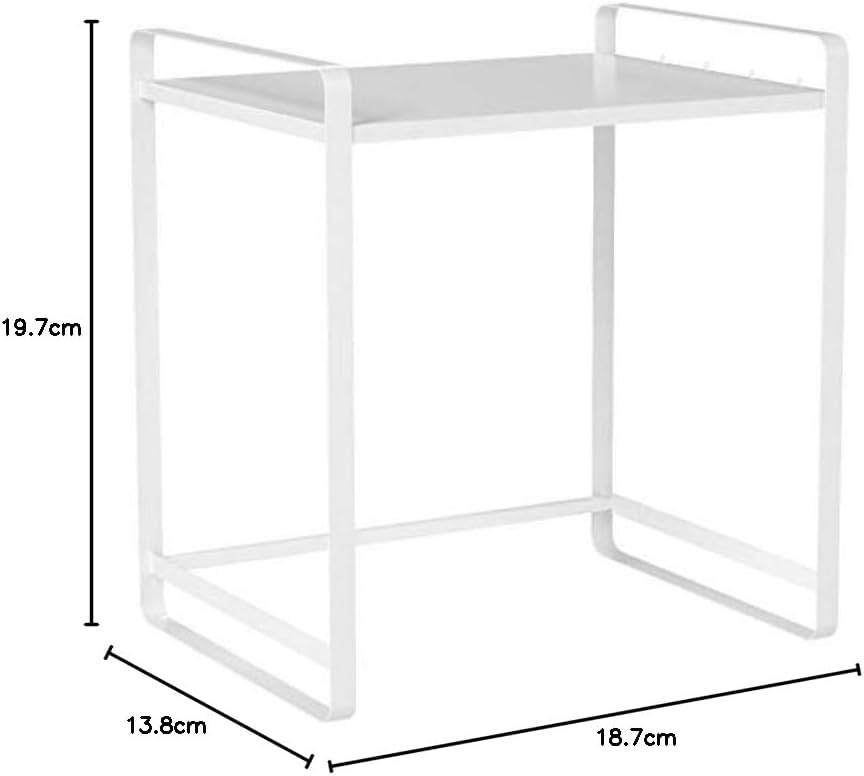 YAMAZAKI Home Expandable Kitchen Counter Organizer, Steel, Expandable