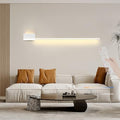 LED Wall Lamps with Remote Control & Dimming - Long Aluminium Strip Spotlight for Bedroom, Living Room & Stairs - 80cm White Indoor Lighting