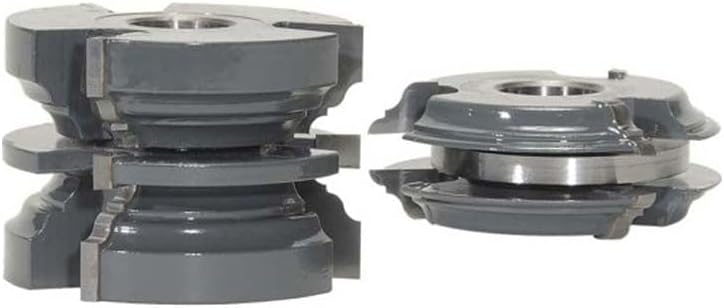 1001 MLCS Classical Exterior Entry Door Matched Rail and Stile Shaper Cutter Set, 3/4' Bore