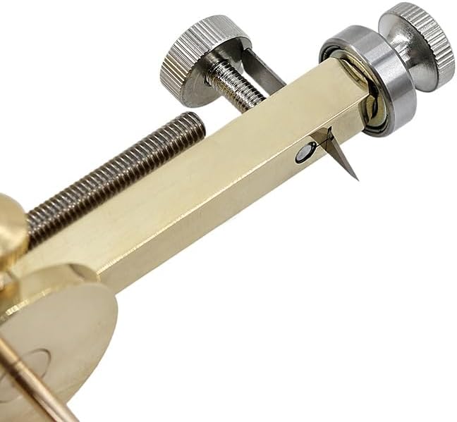 Guitar Sound Hole Cutter, Rosette Inlay Circle Router Tool: Manual Adjustable Circle Cutter-Soundhole Opening & Ring Channel Cutting | Acoustic/Classical/Folk Luthier Building Repair (Copper)