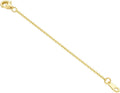 18k Gold 1'/2'/3' Necklace Extender Chain, Durable Strong Removable Gold Chain Extender, Real Gold Extension Chain for Necklace Bracelet Anklet