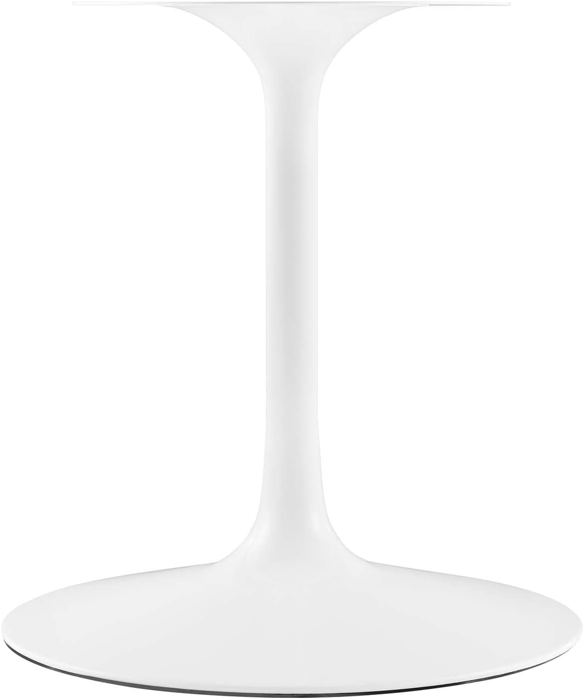 Modway Lippa 60' Mid-Century Modern Dining Table with Rectangle Top and Pedestal Base in White
