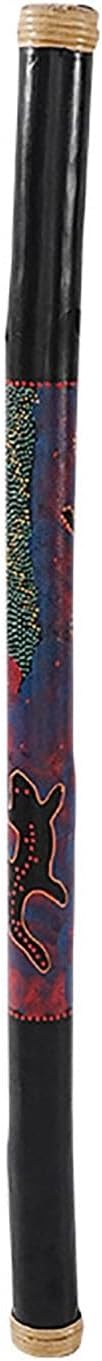 Rain Stick, Handmade Paint Design Bamboo Rainstick, Surface No Thorns, Full Size Nature Water Sounds Tube for Meditation, Yoga, Zen, Classroom, Church(48')