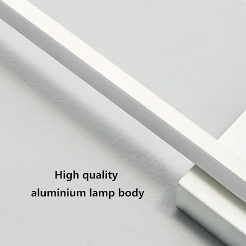 LED Wall Lamps with Remote Control & Dimming, Long Strip Aluminium Spotlight for Bedroom, Stairs, Living Room - 80cm White, Modern Indoor Lighting Solution