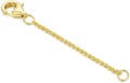 10k 14k Real Gold 1'/1.5'/2'/2.5'/3'/4'/5' Necklace Extender, Necklace Bracelet Extender Chain, Durable Gold Extender Chain, Adjustable Extension Chain for Necklace Bracelet Anklet