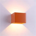 Wall Sconce Modern Up Down Indoor Spotlight Energy Efficient Lamp Stylish Lighting Fixture Decorative Ambient Accent for Living Room Bedroom Hallway Home Use(Orange-3000k)