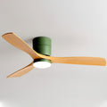 Dimmable Smart Ceiling Fan with Lights Imitation Wood Hardware Ceiling Fan Light LED with Remote 42 Inch Living Room Ceiling Fan Modern Outdoor for Patios Ceiling Fan with Lights