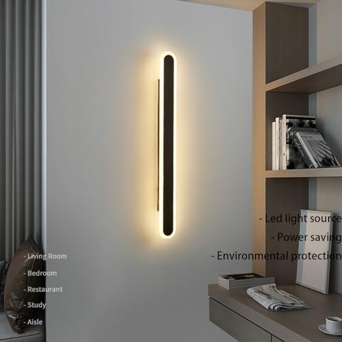 Dimmable LED Wall Light with Remote - Modern Oval Sconces 3000K-6500K - Aluminum Indoor Spotlights for Bedroom, Corridor, Reading, Bedside Lighting Fixtures