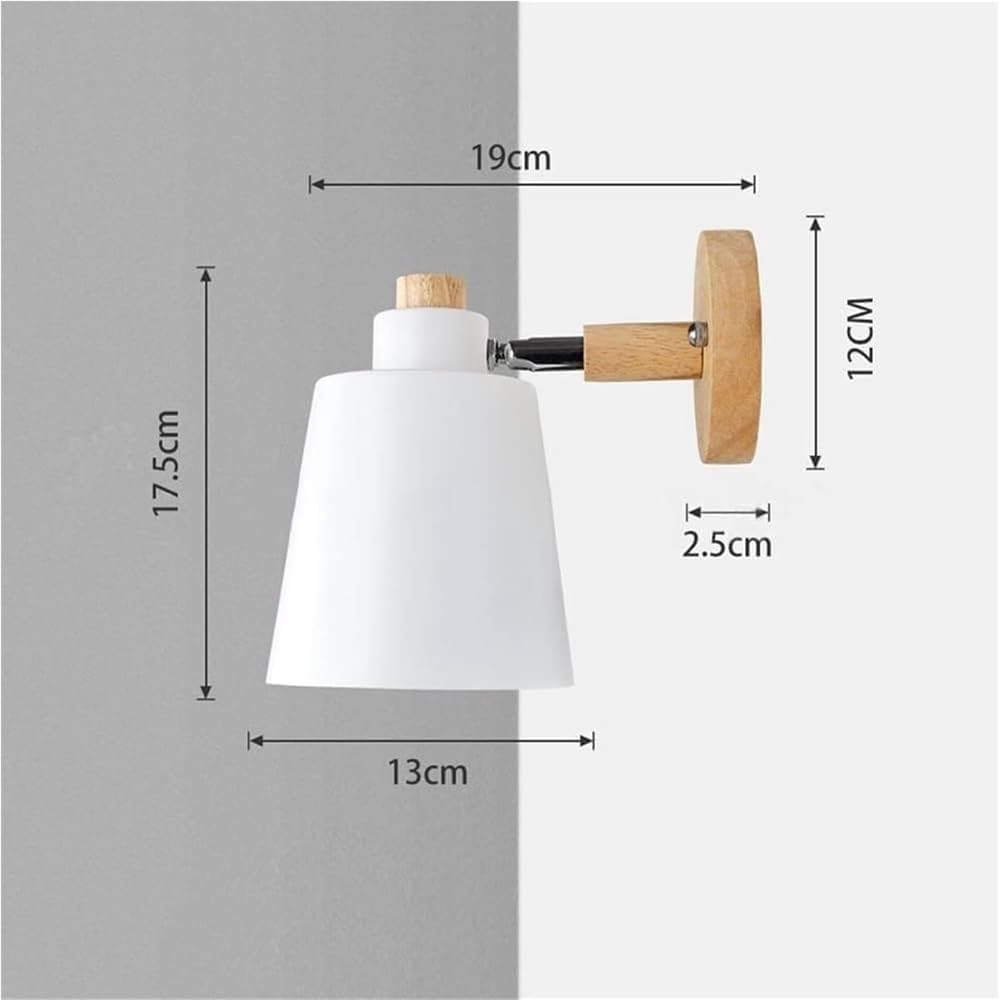 Adjustable Plug in Wall Sconce Modern Indoor Lamp with E27 Socket On Off Switch Mounted Spotlight Lighting Fixture for Bedroom Living Room Hallway Bedside(Green)