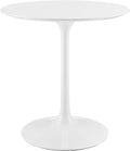 Modway Lippa Round 28' Mid-Century Modern Dining Table in White