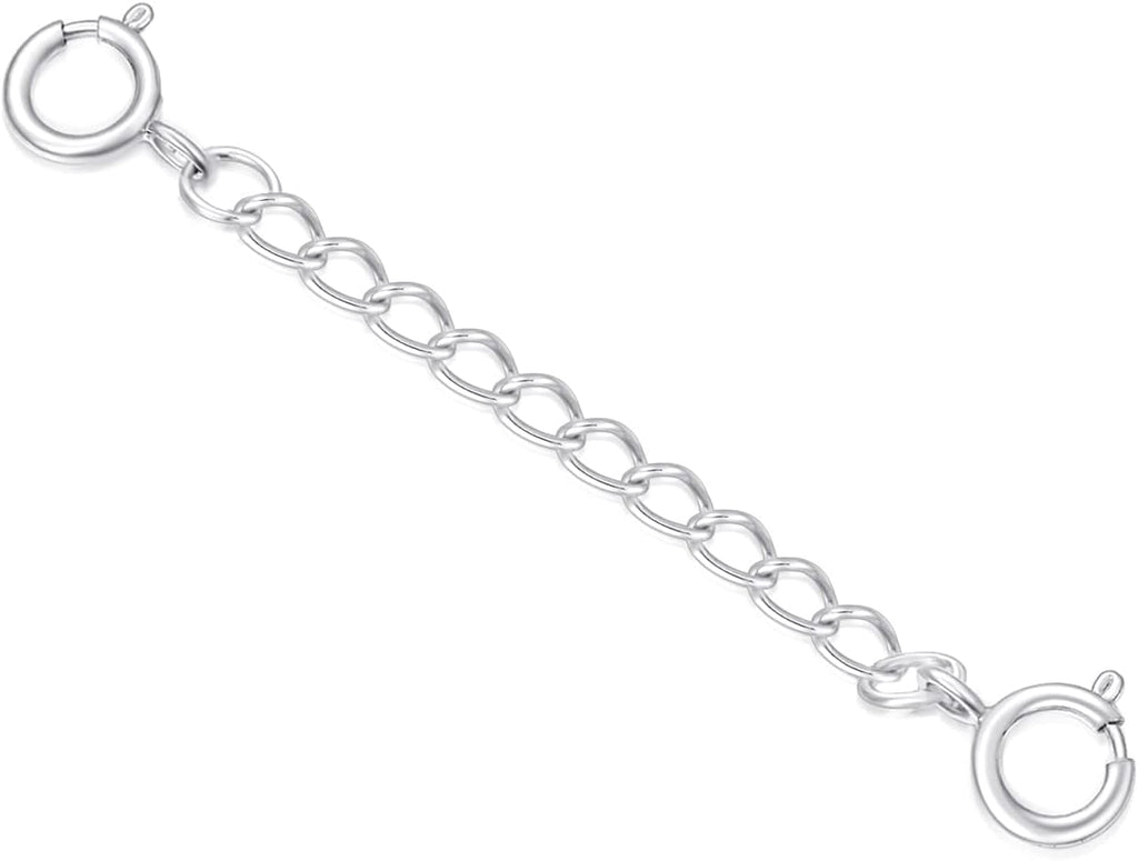 10k Real Gold 1'/1.5'/2'/3'/4' Necklace Extender Chain, Durable Strong Removable Gold Chain Extender, 10k Gold Adjustable Extension Chain for Necklace Bracelet Anklet