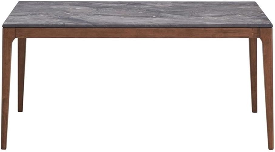 Acme Furniture Bevis Rectangular Wood Dining Table in Stone/Walnut
