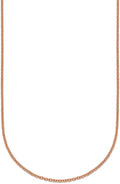 JewelryWeb 14k Rose Gold 1.5mm Cable Chain Necklace 20 Inch Chain Necklace for Women and Men