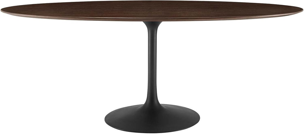Modway Lippa Dining Table, 78', Black Cherry Walnut