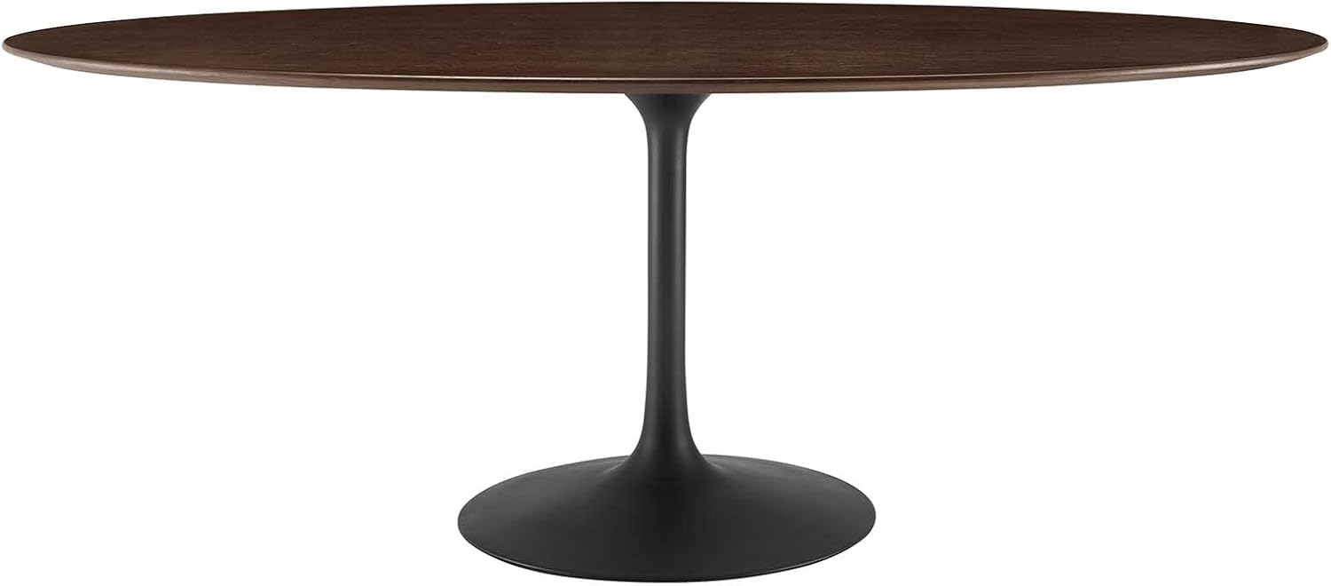 Modway Lippa Dining Table, 78', Black Cherry Walnut