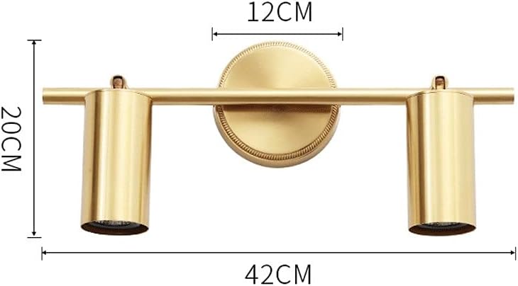 Wall Mounted Light LED 7W Adjustable Modern Wall Lamp Sconce Nordic Rotatable 360° H65 Copper Wall Spotlight Indoor Lights Lighting Fixture for Bedroom Bathroom Toilet Dressing Table Reading Lig