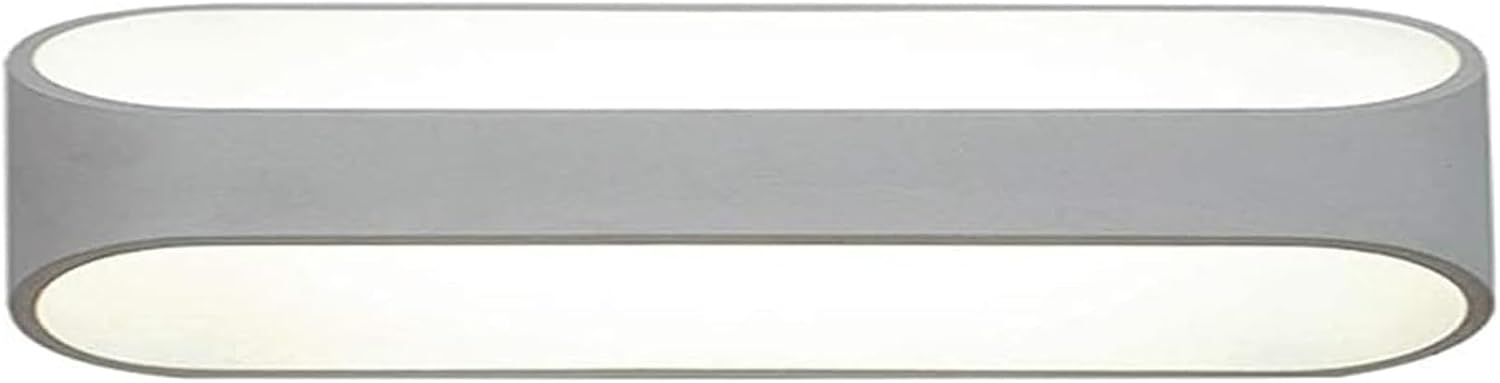 Wall Lamp Led Wall Sconce Modern Wall Lamp up and Down Lighting Fixtures Aluminum Spotlights Indoor Sconces for Living Room Bedroom Hallway Double Bevel White Metal Wall Light/3000K-L16Cm(6000K,L41Cm)