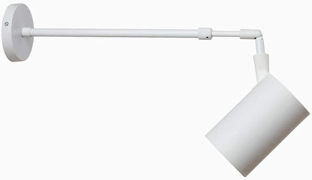 Wall Mounted Spotlights Indoor, Long Arm Spotlight Rotatable Track Lighting 90° Adjustable Wall Spot Light Rotatable 180° Focal Length Ceiling and Wall Lighting Indoor Surface Mounted,10w,25 50cm