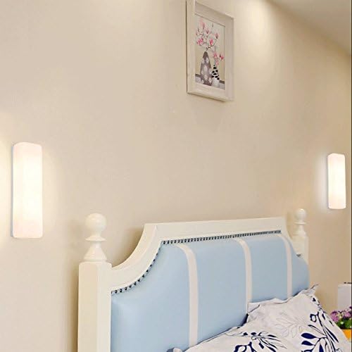 Wall Mounted Light Modern Simple Bedside Lamp Wall Lamp Sconce Double Head Bedroom Wall Light LED Living Room Background Wall Wall Spotlights Indoor Aisle Lights Creative Glass Single Head Wall