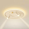 Astronaut Ceiling Light with Adjustable Angle Spotlight, Dimmable LED Ceiling Lamp with Remote Control, Indoor Accent Lighting Fixtures for Kid's Room Boys Room Bedroom Hallway Kitchen