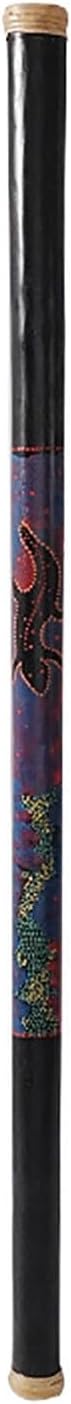 Rain Stick, Handmade Paint Design Bamboo Rainstick, Surface No Thorns, Full Size Nature Water Sounds Tube for Meditation, Yoga, Zen, Classroom, Church(60')