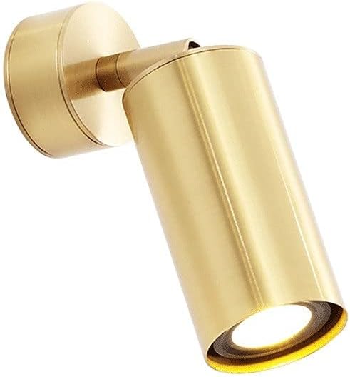 Wall Mounted Light LED 7W Adjustable Modern Wall Lamp Sconce Nordic Rotatable 360° H65 Copper Wall Spotlight Indoor Lights Lighting Fixture for Bedroom Bathroom Toilet Dressing Table Reading Lig