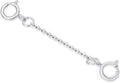 10k Real Gold 1'/1.5'/2'/3'/4' Necklace Extender Chain, Durable Strong Removable Gold Chain Extender, 10k Gold Adjustable Extension Chain for Necklace Bracelet Anklet