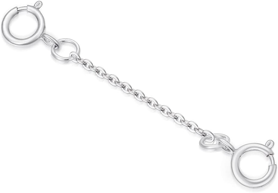 10k Real Gold 1'/1.5'/2'/3'/4' Necklace Extender Chain, Durable Strong Removable Gold Chain Extender, 10k Gold Adjustable Extension Chain for Necklace Bracelet Anklet