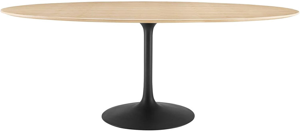 Modway Lippa Dining Table, 78', Black Natural