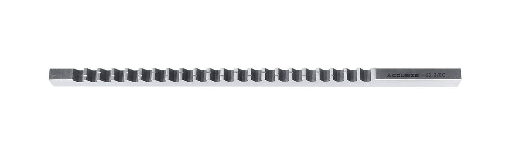 Accusize Industrial Tools No 10-10A Conbination H.S.S. Keyway Broach Sets in Fitted Box, 5100-0012