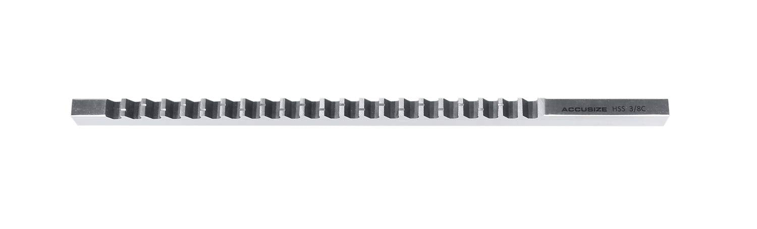 Accusize Industrial Tools No 10-10A Conbination H.S.S. Keyway Broach Sets in Fitted Box, 5100-0012