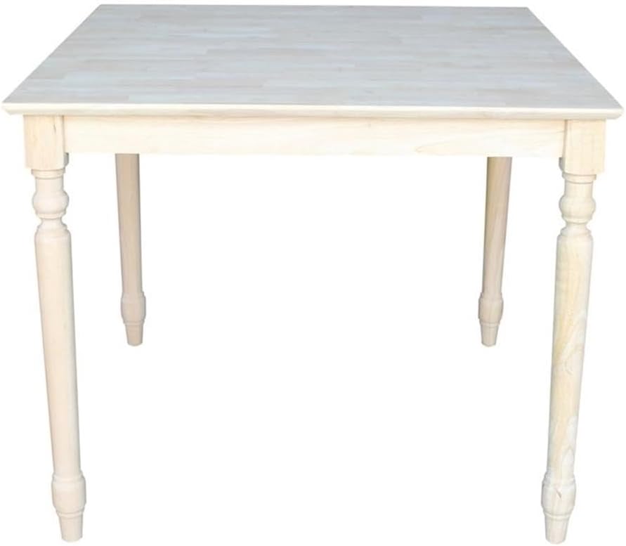 International Concepts Solid Wood Top Dining Table in Natural