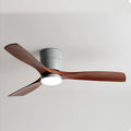 Dimmable Smart Ceiling Fan with Lights Imitation Wood Hardware Ceiling Fan Light LED with Remote 42 Inch Living Room Ceiling Fan Modern Outdoor for Patios Ceiling Fan with Lights