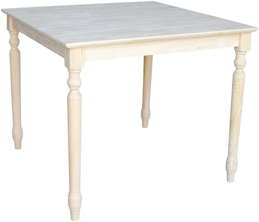 International Concepts Solid Wood Top Dining Table in Natural