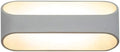 LED Wall Sconce Modern Wall Lamp Up and Down Lighting Fixtures, Aluminum Spotlights Indoor Sconces for Living Room Bedroom Hallway, Double Bevel White Metal Wall Light