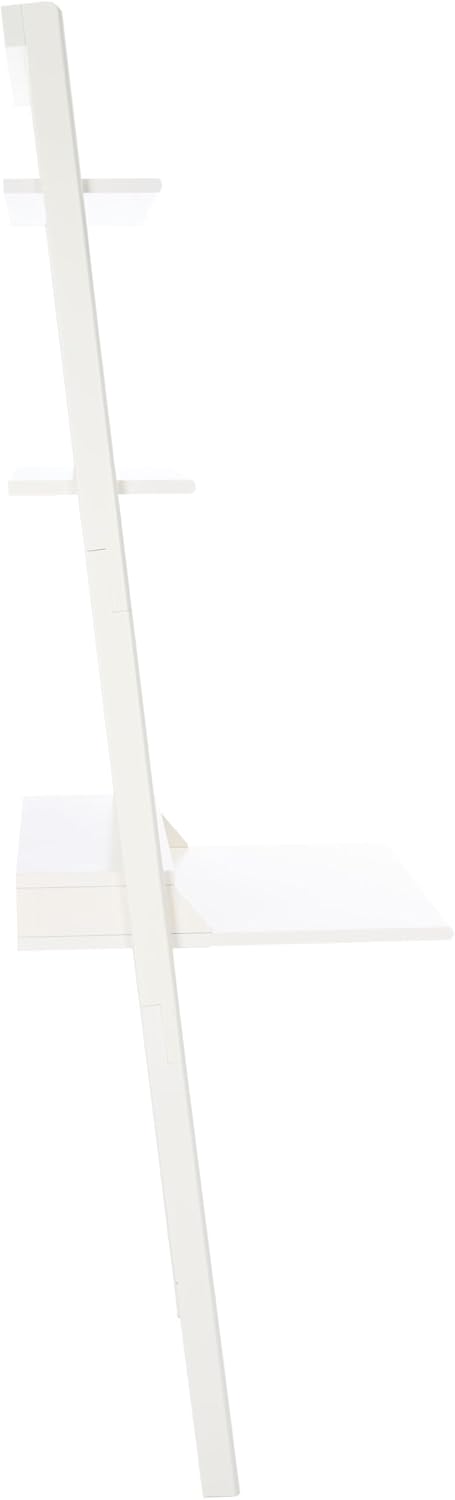 Safavieh Home Collection Pamella White 2-Shelf Leaning Desk
