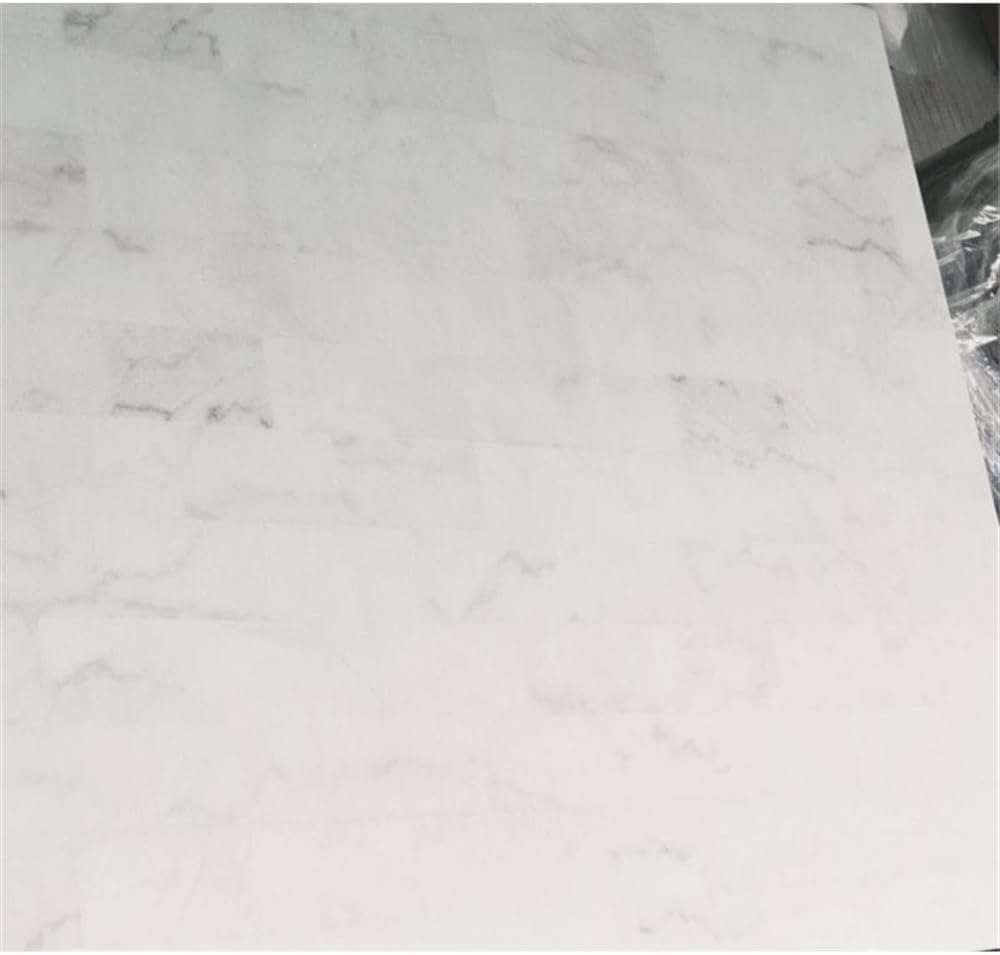 Acme Forbes Rectangular Marble Top Dining Table in White and Walnut