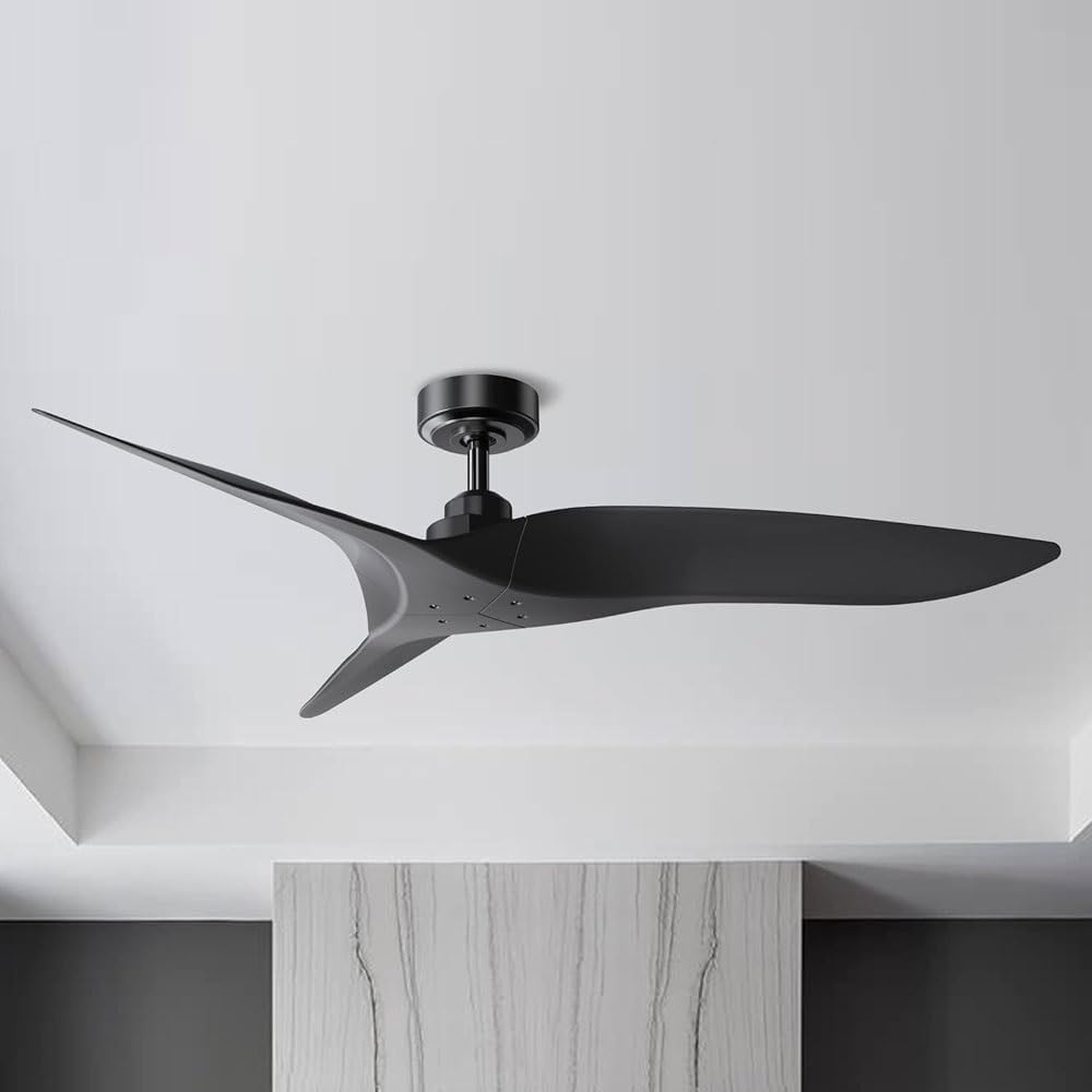 LYZAP Small Ceiling Fans with Lights Flush Mount, 42 Inch Low Profile Ceiling Fan with LED Light and Remote Control，Color Adjustable, Reverse Airflow