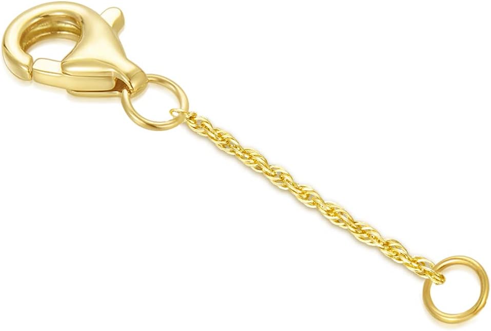 14k Gold Necklace & Bracelet Extender Chain, Adjustable Extension Chain for Necklace & Anklet