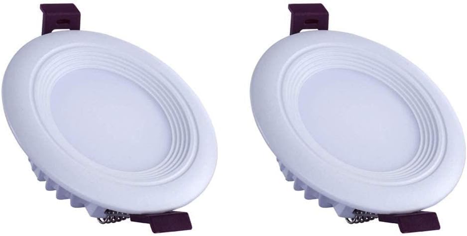 Spotlight,Recessed Led Downlight Round Ceiling Spotlight, Indoor Wash Wall Lamp Decoration Lighting Fixture, Fire Rated Energy Saving Led Downlighters, for Bathroom Office Shopping