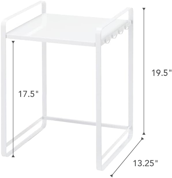 YAMAZAKI Home Expandable Kitchen Counter Organizer, Steel, Expandable