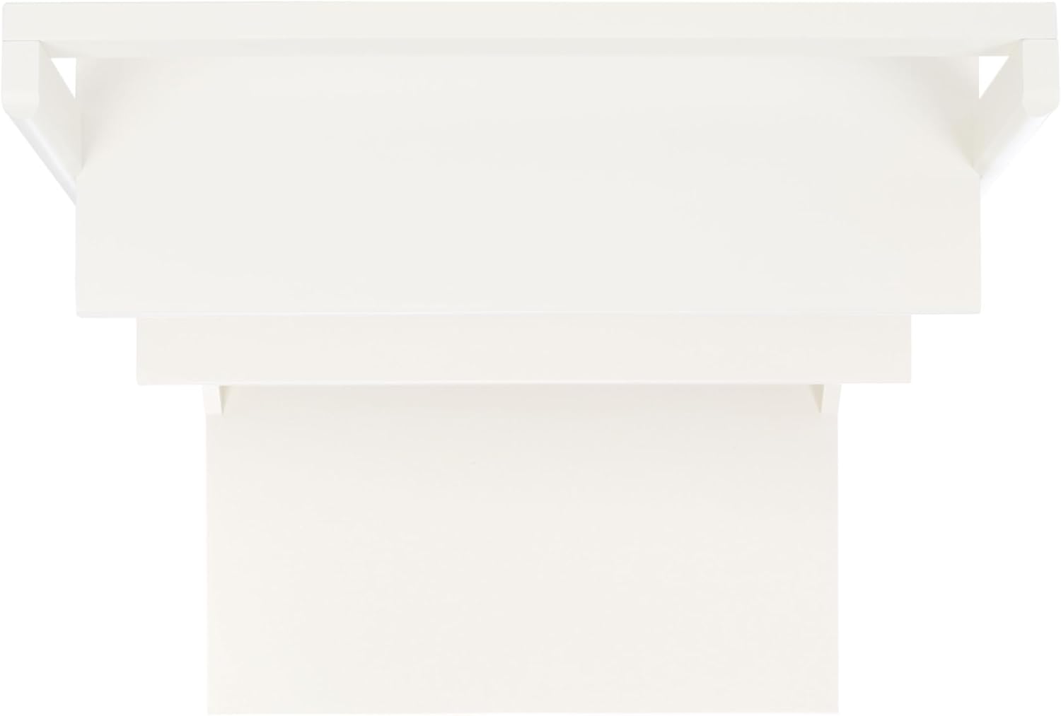 Safavieh Home Collection Pamella White 2-Shelf Leaning Desk