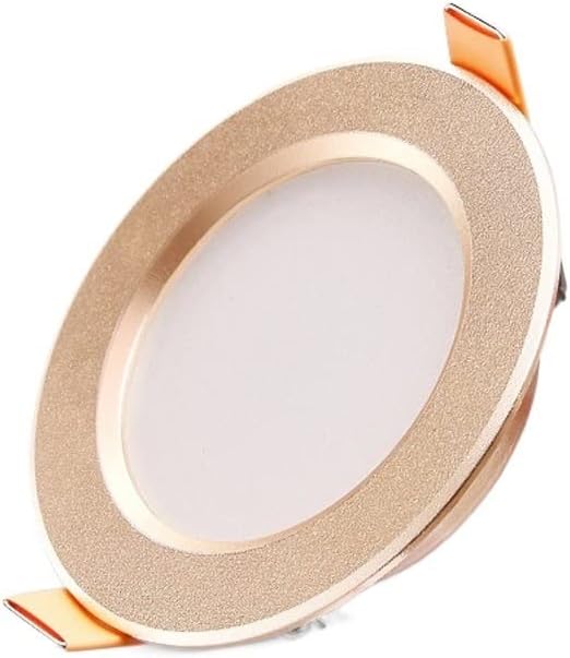Luxury Ultra Thin 3W LED Recessed Downlight - High Brightness Ceiling Spotlight for Indoor Use, Perfect for Bathroom, Hallway, and More